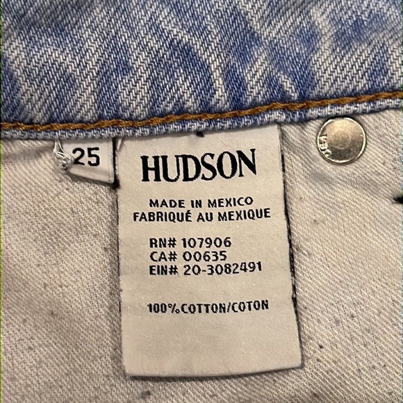 Hudson Jeans Sade Cut Off Short Light Wash High Rise Size 25 - Picture 10 of 16